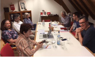 Unsere Gesprächsrunde im Fraktionszimmer