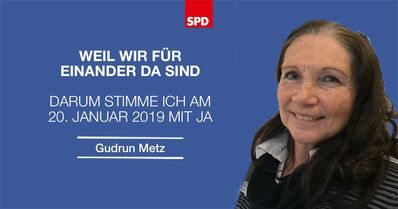 Gudrun Metz sagt JA!