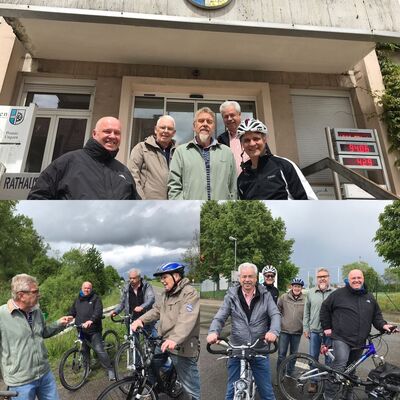 Gemeinsam unterwegs Clemens Müller, Peter von Brocke, Peter Brand, Norbert Horn und Philipp Nicolodelli