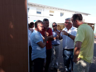 Markus Rupp am Infostand der Bürgerinitiative Konverter 21