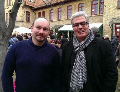 Markus Rupp auf dem Oberhäuser Weihnachtsmarkt