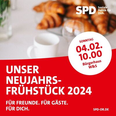 Komm' zum Neujahrsfrühstück der SPD Oberhausen-Rheinhausen
