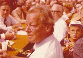 Willy Brandt 1977 in Mannheim